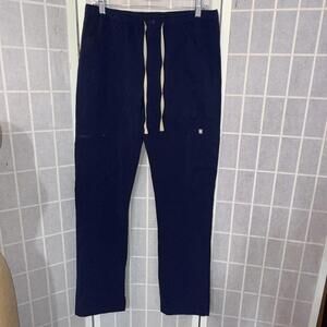FIGS Cairo Cargo Scrub Pants Men’s M Mavy Drawstring Medical